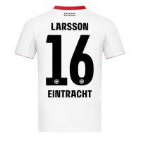 Eintracht Frankfurt Hugo Larsson #16 Bortatröja 2025-26 Korta ärmar